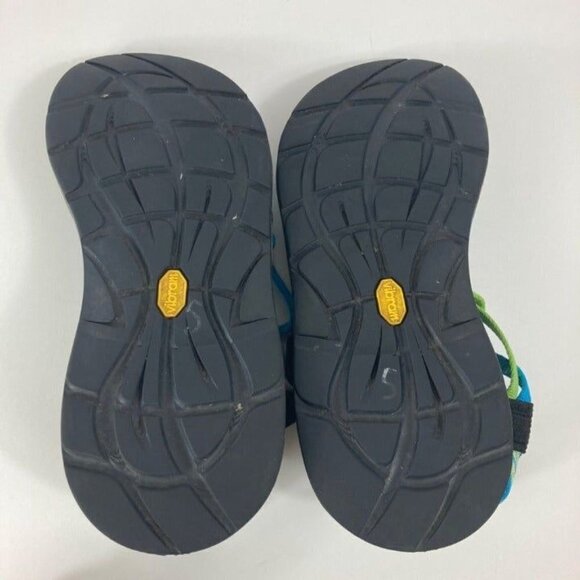 Womens Chacos Turquoise Lime Green‎ Sandals Vibram ZX2 Sz 6 - Picture 7 of 7